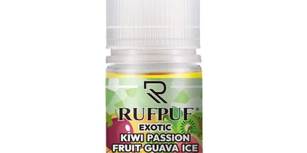 RufPuf Exotic Kiwi Passion Fruit Guava Ice Nic Salt – 30ml
