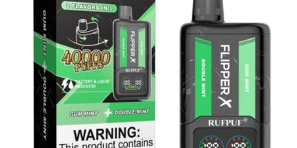 Rufpuf Flipper X Disposable | Double Mint + Gum Mint 50mg (40000 Puffs)