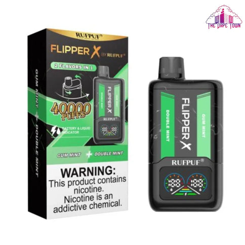 Rufpuf Flipper X Disposable | Double Mint + Gum Mint 50mg (40000 Puffs)