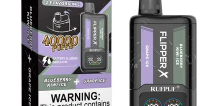 Rufpuf Flipper X Disposable – Grape Ice + Blueberry Kiwi Ice 50mg (40000 Puffs)