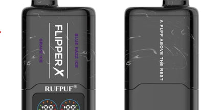 Rufpuf Flipper X Disposable – Grape Ice + Blue razz Ice 50mg (20000Puffs)