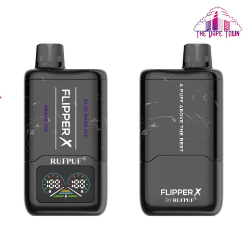 Rufpuf Flipper X Disposable – Grape Ice + Blue razz Ice 50mg (20000Puffs)