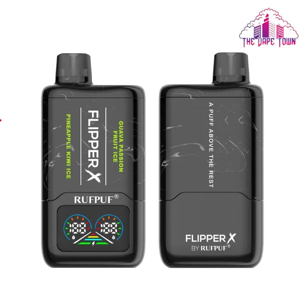 Rufpuf Flipper X Disposable – Guava Passion Fruit Ice + Pineapple Kiwi Ice 50mg (20000Puffs)
