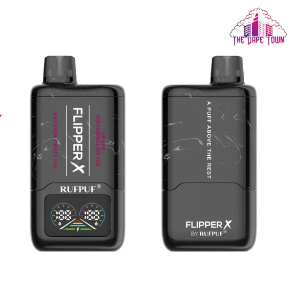 Rufpuf Flipper X Disposable – Passion Fruit Ice + Grape Watermelon Ice 50mg (20000Puffs)