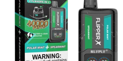 Rufpuf Flipper X Disposable – Spearmint + Polar Mint 50mg (40000 Puffs)