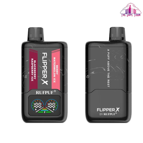 Rufpuf Flipper X Disposable – Blackberry Raspberry Ice+ Berry Watermelon Ice 50mg (40000 Puffs)
