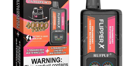 STRAWBERRY CHERRY WATERMELON + STRAWBERRY WATERMELON ICE 50MG - FLIPPER X DISPOSABLE 40K PUFFS