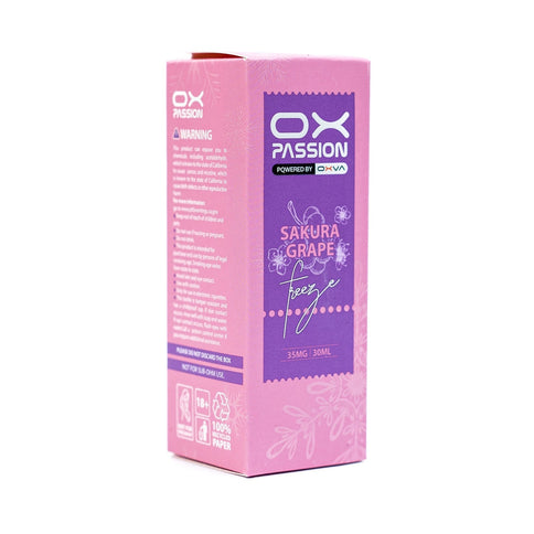 OX Passion Freeze Sakura Grape By Oxva