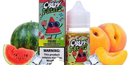 Tokyo Crazy Fruits Peach Watermelon ice Nic salt - 30ml