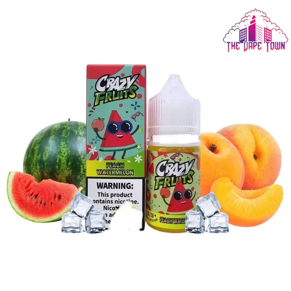 Tokyo Crazy Fruits Peach Watermelon ice Nic salt - 30ml