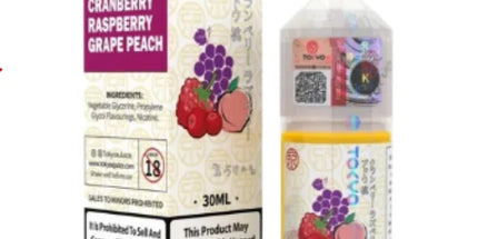 Tokyo Saltnic Iced Cranberry Raspberry Grape Peach 30ml