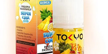 Tokyo Super Cool Pineapple Passion Fruit iced Nic Salt - 30ml