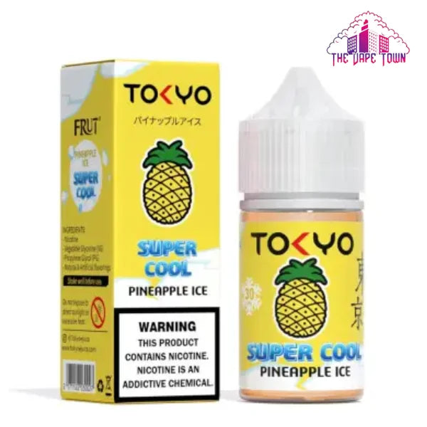 Tokyo Super Cool Pineapple Iced Nic Salt - 30ml The Vape Town Tokyo Super Cool Pineapple Iced Nic Salt - 30ml The Vape Town