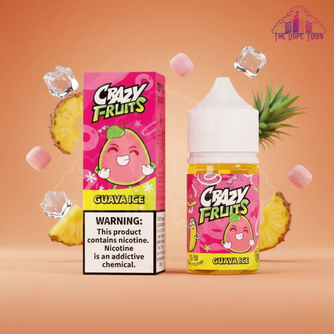 Tokyo Crazy Fruits Guava Ice Nic Salt - 30ml The Vape Town Tokyo Crazy Fruits Guava Ice Nic Salt - 30ml The Vape Town