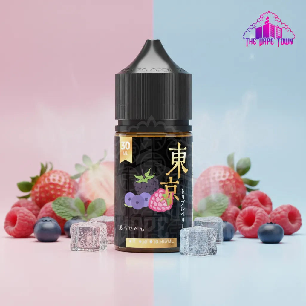 Tokyo Golden Series Triple Berries ice Salt Nic - 30ml The Vape Town Tokyo Golden Series Triple Berries ice Salt Nic - 30ml The Vape Town