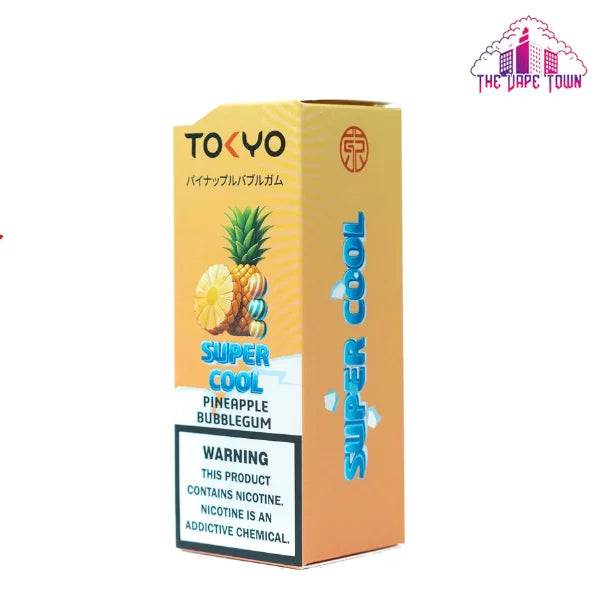 Tokyo Super Cool Pineapple Bubblegum Salt Nicotine E-Liquid 30ml