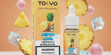 Tokyo Super Cool Pineapple Bubblegum Salt Nicotine E-Liquid 30ml
