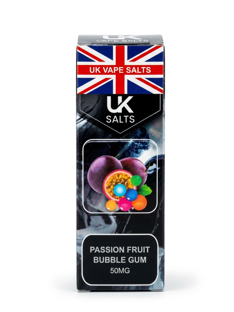 Uk Salts Passion Fruit Bubble Gum 30ml