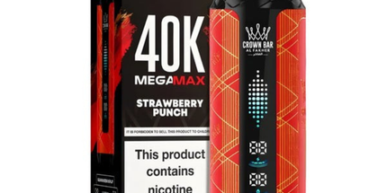 STRAWBERRY PUNCH 6MG - AL FAKHER MEGA MAX 40K DISPOSABLE