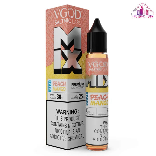 VGOD MIX Iced Peach Mango SaltNic E-Liquid 30ml