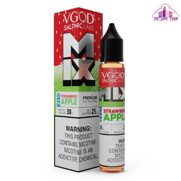 Iced Strawberry Apple SaltNic E-Liquid 30ml | VGOD MIX The Vape Town Iced Strawberry Apple SaltNic E-Liquid 30ml | VGOD MIX The Vape Town
