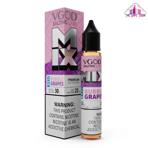 VGOD Mix Iced Bubble Grapes Saltnic E-Liquid 30ml