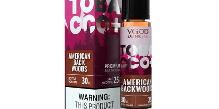 VGOD Tobacco Plus American Backwoods SaltNic E-Liquid 30ml