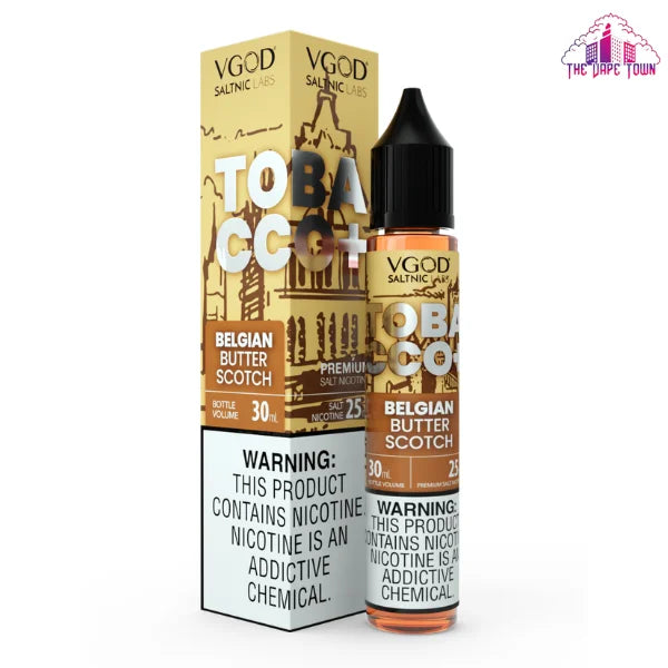 VGOD Tobacco Plus Belgian Butterscotch SaltNic E-Liquid 30ml