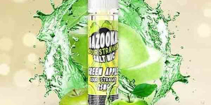 Bazooka Green Apple Sour Straws Nic Salt E-juice - 30ml