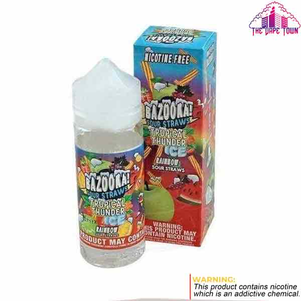 Bazooka Nicotine Free Tropical Thunder Rainbow ice - 100ml