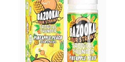 Bazooka Tropical Thunder Sour Pineapple Peach E-juice - 100ml