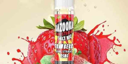 Bazooka Watermelon Fruit Ice Sweet & Sour Straws - 30ml
