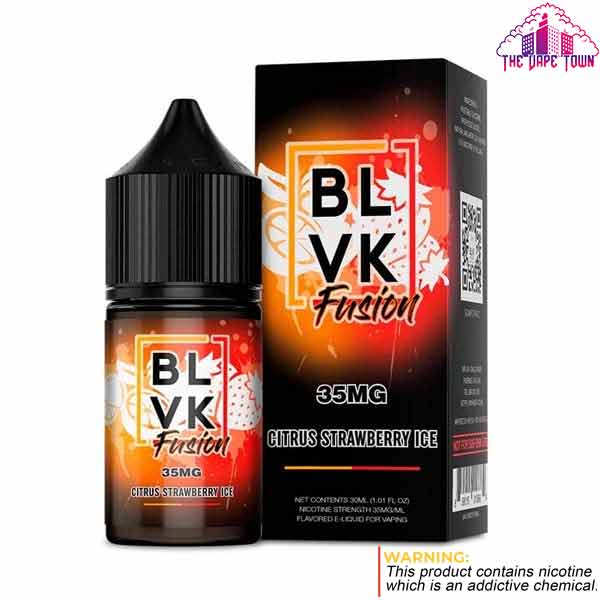 BLVK Fusion Citrus Strawberry Ice Nic Salt - 30ml