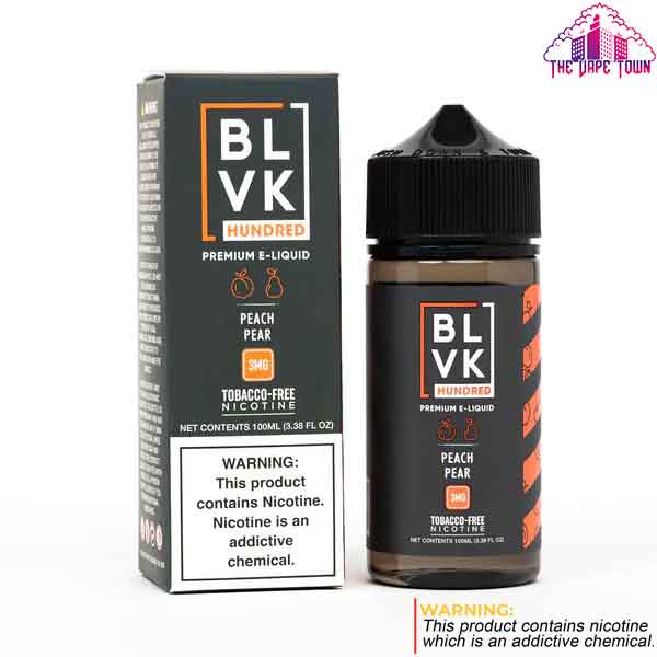 BLVK Hundred Peach Pear E-juice 3mg - 100ml