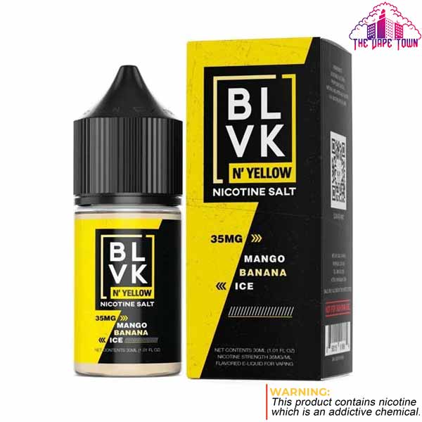 BLVK N? Yellow Mango Banana Ice Nic Salt 35/50mg - 30ml