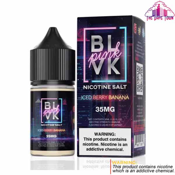 BLVK Pink Series Iced Berry Banana Nic Salt - 30ml