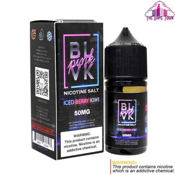 BLVK Pink Series Iced Berry Kiwi Nic Salt - 30ml The Vape Town BLVK Pink Series Iced Berry Kiwi Nic Salt - 30ml The Vape Town