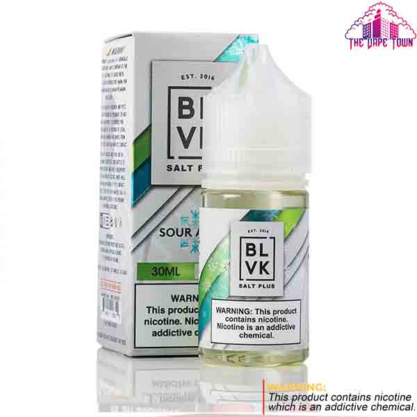 BLVK Plus Unicorn Sour Green Apple With Iced 35/50mg Salt - 30ml