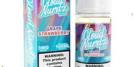 Cloud Nurdz – ICED Grape Strawberry 100ml (3mg)