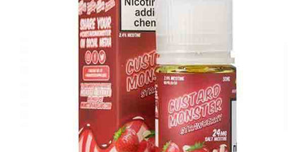 Custard Monster Strawberry Nic Salt 24/48mg - 30ml E-Liquid