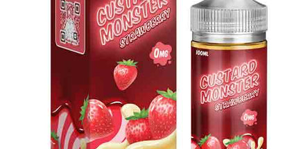 Custard Monster Sweet Strawberry Vanilla 3/6mg E-Juice - 100ml