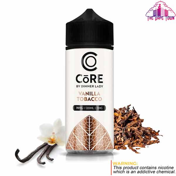 Dinner Lady Core Vanilla Tobacco E-juice 3mg - 120ml The Vape Town Dinner Lady Core Vanilla Tobacco E-juice 3mg - 120ml The Vape Town