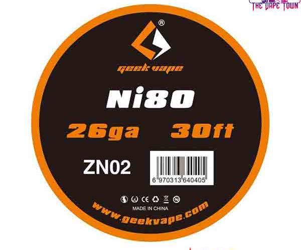 Geekvape Atomizer DIY Friendly Tape Wire (Ni80) 30ft  The Vape Town