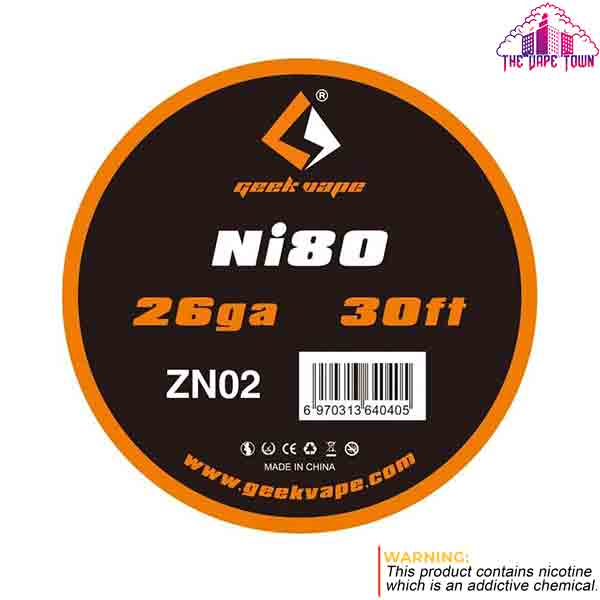 Geekvape Atomizer DIY Friendly Tape Wire (Ni80) 30ft