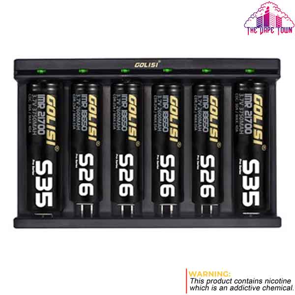 Golisi Needle 6 Battery Charger - 6 Slots
