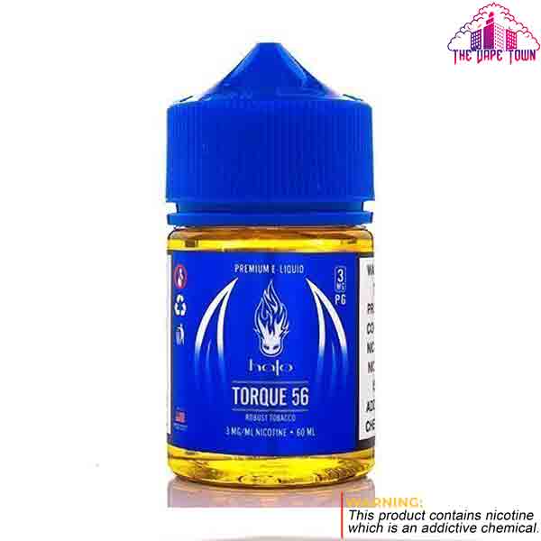 Halo Premium Torque 56 Tobacco Nic Salt 3/6mg E-Juice - 60ml The Vape Town Halo Premium Torque 56 Tobacco Nic Salt 3/6mg E-Juice - 60ml The Vape Town