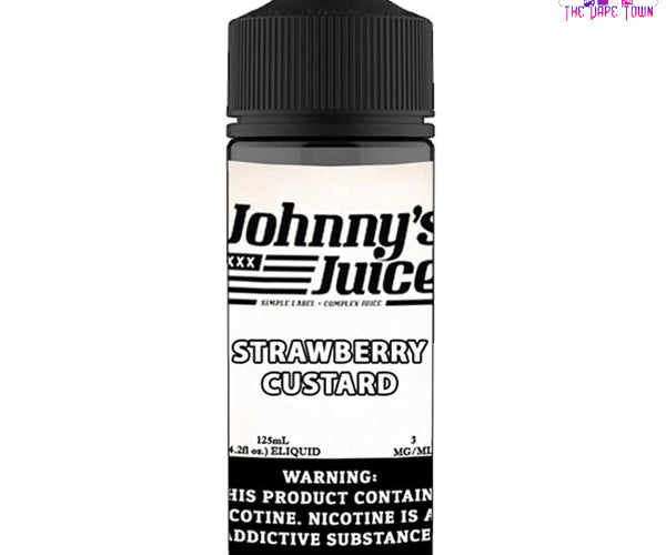 JOHNNY JUICE - STRAWBERRY CUSTARD 125ML The Vape Town JOHNNY JUICE - STRAWBERRY CUSTARD 125ML The Vape Town