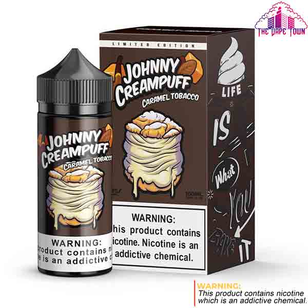 Johnny Creampuff Fresh Caramel Tobacco 3/6/12mg E-Juice - 100ml The Vape Town Johnny Creampuff Fresh Caramel Tobacco 3/6/12mg E-Juice - 100ml The Vape Town