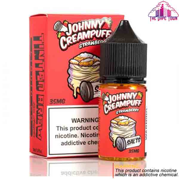 Johnny Creampuff Sweet Strawberry 35/50mg Nic Salt - 30ml The Vape Town Johnny Creampuff Sweet Strawberry 35/50mg Nic Salt - 30ml The Vape Town