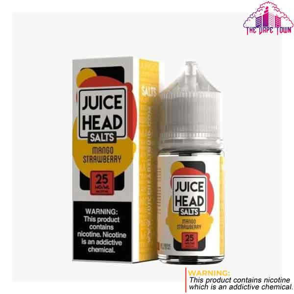 Juice Head Mango Strawberry Nic Salt 30ml - Fast Delivery The Vape Town Juice Head Mango Strawberry Nic Salt 30ml - Fast Delivery The Vape Town